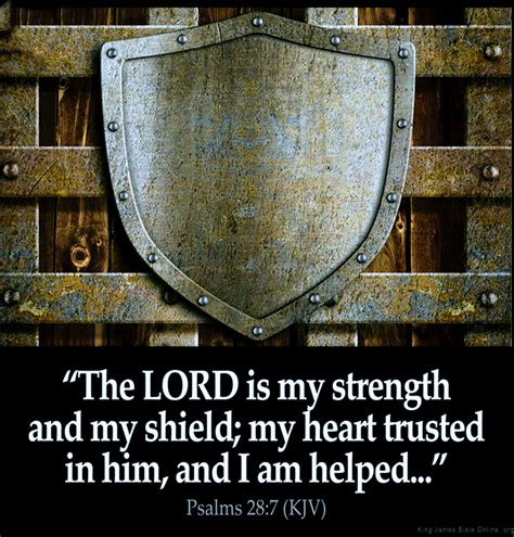 The Lord Is My Strength And My Shield My Heart Trusted In Him And I