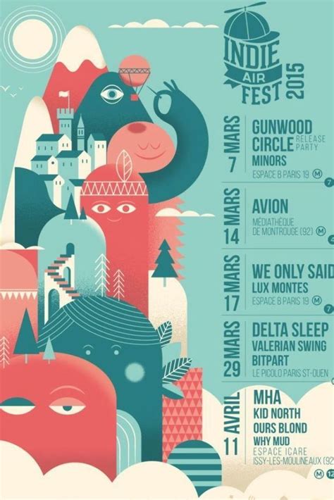 Les Plus Belles Affiches Des Festivals Frenchy De 2015 Event Poster