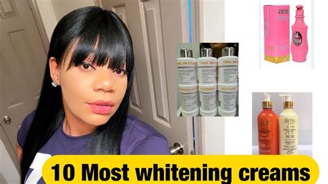Top 10 Most Effective Skin Whitening Creams YouTube