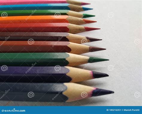 Discipline Of Colour Pencils And Steady State Of Colour From Dark To