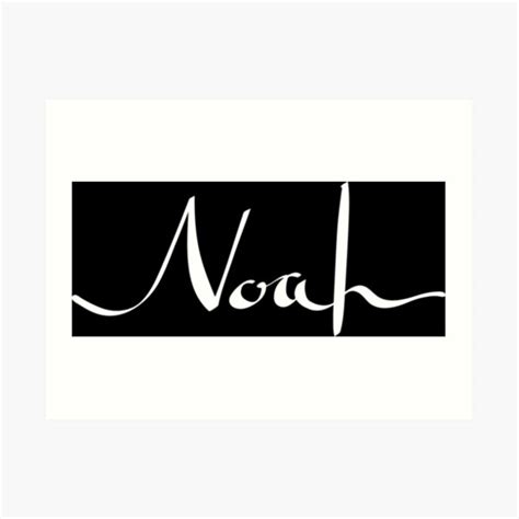 Noah Name Art Prints Redbubble