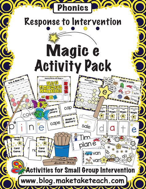 Resources For Teaching The Magic E Rule Make Take And Teach