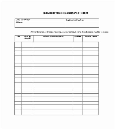 Auto Repair Checklist Template Elegant 40 Printable Vehicle Maintenance