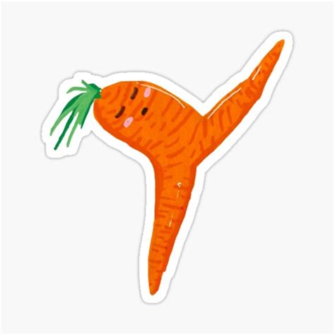 Dancing Carrot Sticker By Lilahali Redbubble