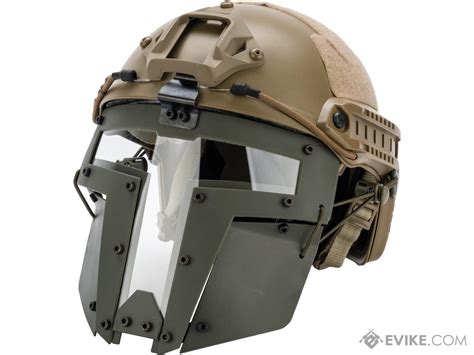 Tmc Spt Windowed Face Mask For Bump Helmets Color Od Green Tactical
