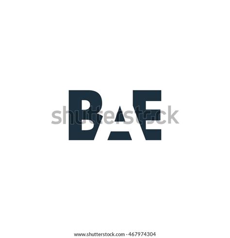 Bae Logo Vector Graphic Branding Letter เวกเตอร์สต็อก ปลอดค่า