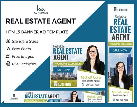 Real Estate Agent Banner Re002 Adanimate