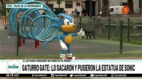 Sacaron A Gaturro Y Pusieron La Estatua De Sonic Youtube