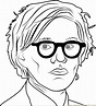 Andy Warhol Coloring Page for Kids - Free Andy Warhol Printable ...