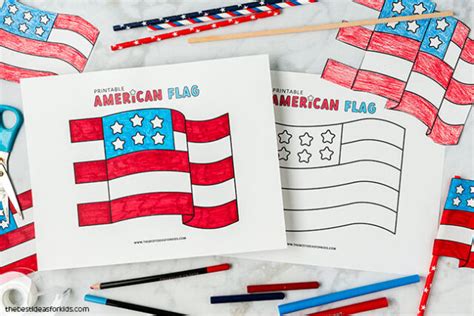 Printable American Flag Free Printables The Best Ideas For Kids