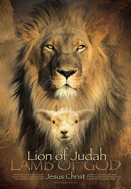 Christian Religious Posters Lion Judah God Is Real