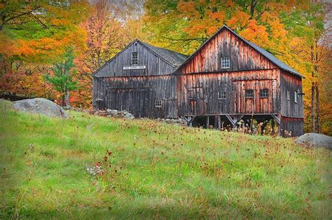 King Street Farm New Hampshire Rustic Barn And Fall Foliage Rustic