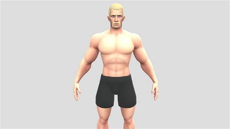 Cartoon Basemesh Male Character Rigged Buy Royalty Free 3d Model By
