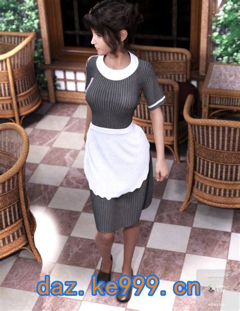 Dforce Retro Waitress Uniform For Genesis 8 Female S 小艺daz素材站