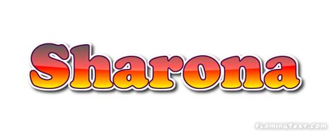 Sharona Лого Бесплатный инструмент для дизайна имени от Flaming Text