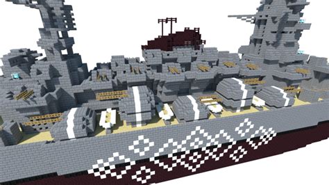Fictional Japanese Battleship - 下総 (Shimōsa) - For _NamSek_ Minecraft ...