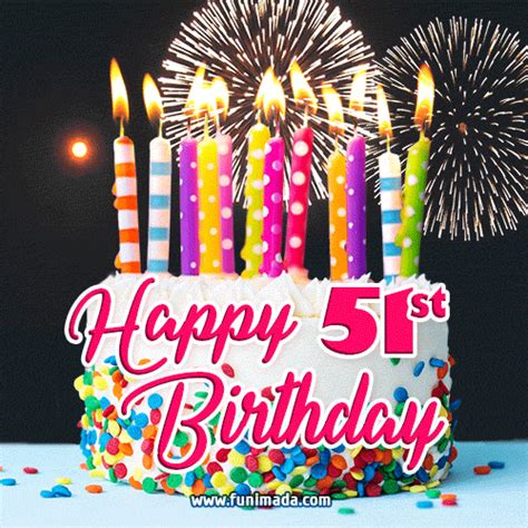 Happy 51th Birthday Animated S Download On