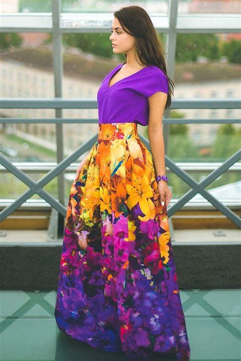 Plus Size Maxi Skirt Floral Long Skirt Evening Dress Maxi Skirt