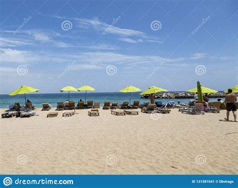 Sunbathers On St Maarten Beach Editorial Photo Image Of Tourism