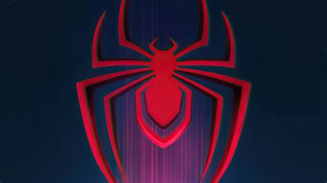 Miles Morales Logo Spider Man Into The Spider Verse 4k 32300