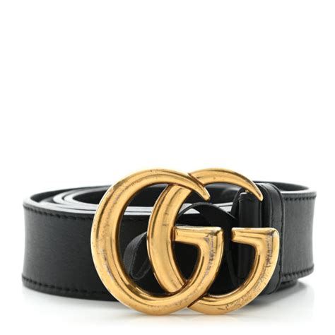 Gucci Calfskin Double G 30mm Belt 100 40 Black 1184983 Fashionphile