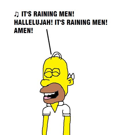 Homer Simpson Singing Its Raining Men By Mikejeddynsgamer89 On Deviantart