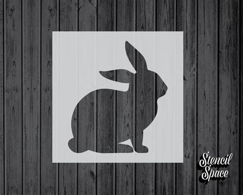 Rabbit Stencil Mylar Assorted Sizes Craft Stencil For Etsy