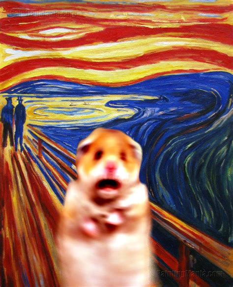The Scream Scared Hamster Know Your Meme