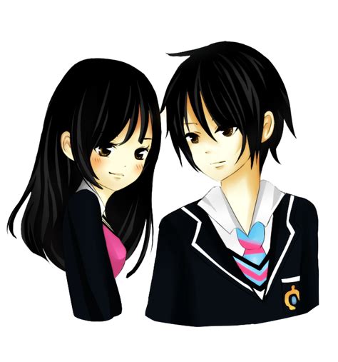 Anime Couple Face Transparent Png Png Play