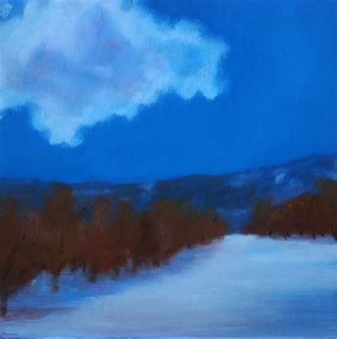 Provence Artist John Ogrady Winter Landscape Painting Landscape