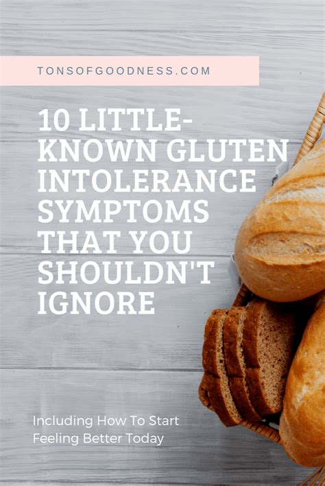 10 Little Known Gluten Intolerance Symptoms That You Shouldnt Ignore