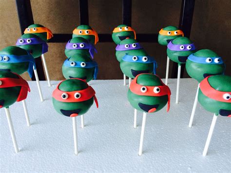 Teenage Mutant Ninja Turtle Cake Pops Ninja Turtle Cake Pops Ninja