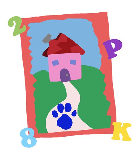 Blues Clues Picture Of A Pathway With A Pawprint By Nbtitanic On