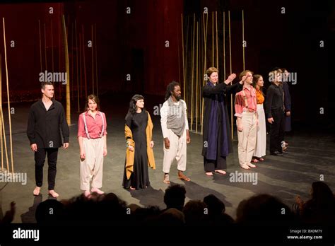 Cast Of The Magic Flute Adapted By Peter Brook At The Theatre Des