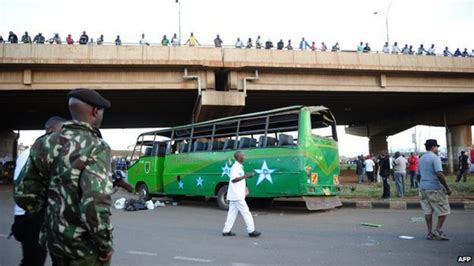 Kenya Buses Hit By Deadly Twin Blasts In Nairobi Bbc News