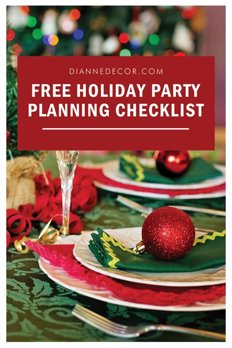 Holiday Party Prep 3 Free Holiday Party Planning Checklist