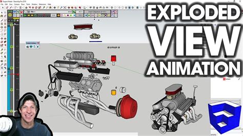 Creating An Exploded D Animation With Animator For Sketchup Youtube