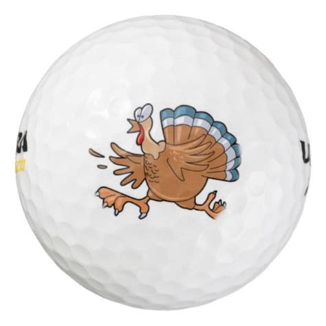 The number one source for country balls! cute turkey running golf ball | Zazzle.com | Golf ball ...