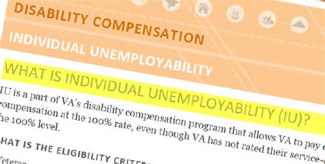 Individual Unemployability Understanding The Basics Va News
