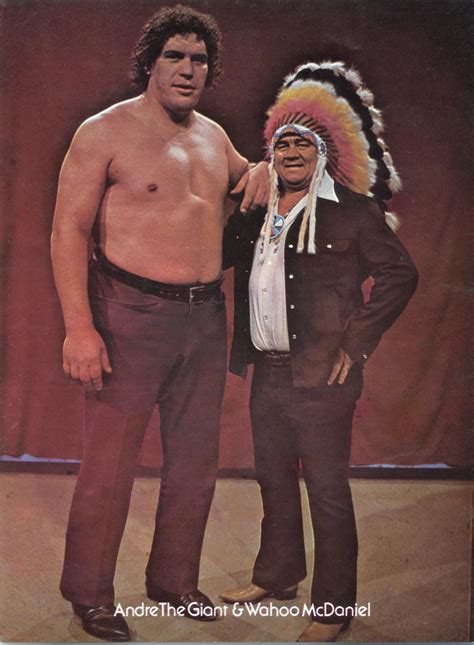 Andre The Giant And Wahoo Mcdaniel Wrestling Stars Andre The Giant