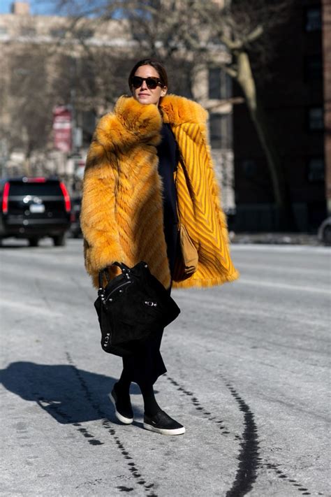 How Street Style Stars Wear Fur Coats Stylecaster