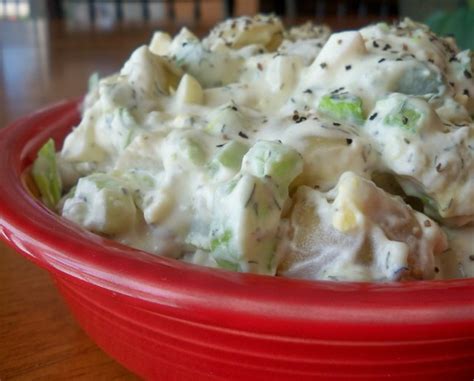 When potatoes are al dente, remove from heat and drain,. Potato Salad With Sour Cream And Dill Recipe - Food.com