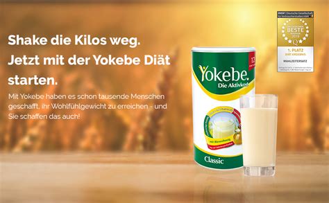 Yokebe Classic Diet Shake For Weight Loss Gluten Free And Vegetarian Meal Replacement For