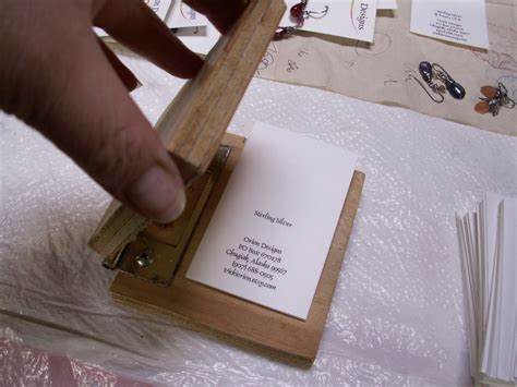 The most common bracelet display cards material is wood. Orion Designs: Making Earring Cards