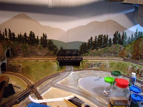 Model Train Backdrops | Model trains, Model railroad, Model train layouts