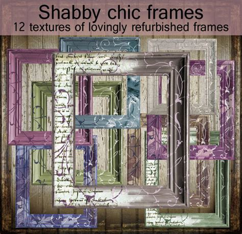 Second Life Marketplace Shabby Chic Frames Textures