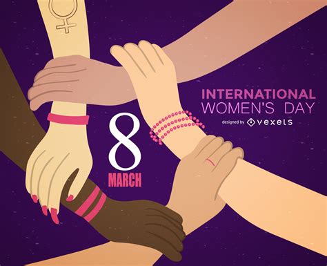 Descarga Vector De Ilustración Del Día Internacional De La Mujer 8 De Marzo