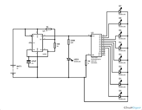 Electronic Circuits And Projects 555 Timer Based Binary Counter Circuit