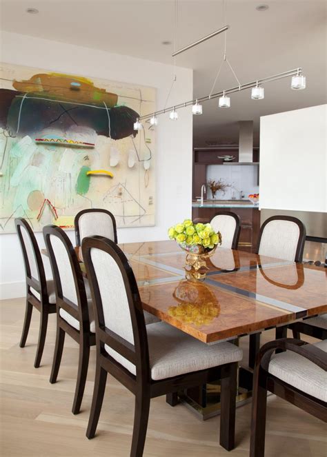Neutral Contemporary Dining Room With Yellow Roses Hgtv
