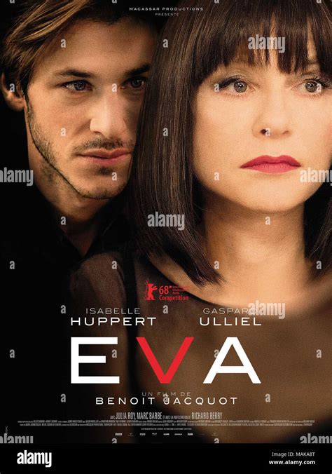 Eva French Poster From Left Gaspard Ulliel Isabelle Huppert 2018 © Europacorp